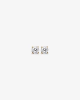 0,25 Carat TW Boucles d'oreilles puces solitaires en diamant en or blanc 18kt