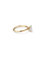 Carat TW Round Brilliant Laboratory-Grown Diamond Solitaire Engagement Ring in 14kt Gold