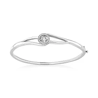 Everlight Bangle with 0.15 Carat TW of Diamonds in Sterling Silver