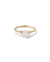 Scatter Ring with 0.83 Carat TW of Diamonds in 14kt Yellow Gold