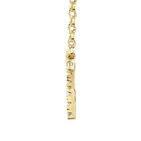 "K" Initial Necklace with 0.10 Carat TW of Diamonds in 10kt Yellow Gold