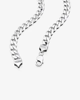 55cm (22") 9mm Width Curb Chain in Sterling Silver