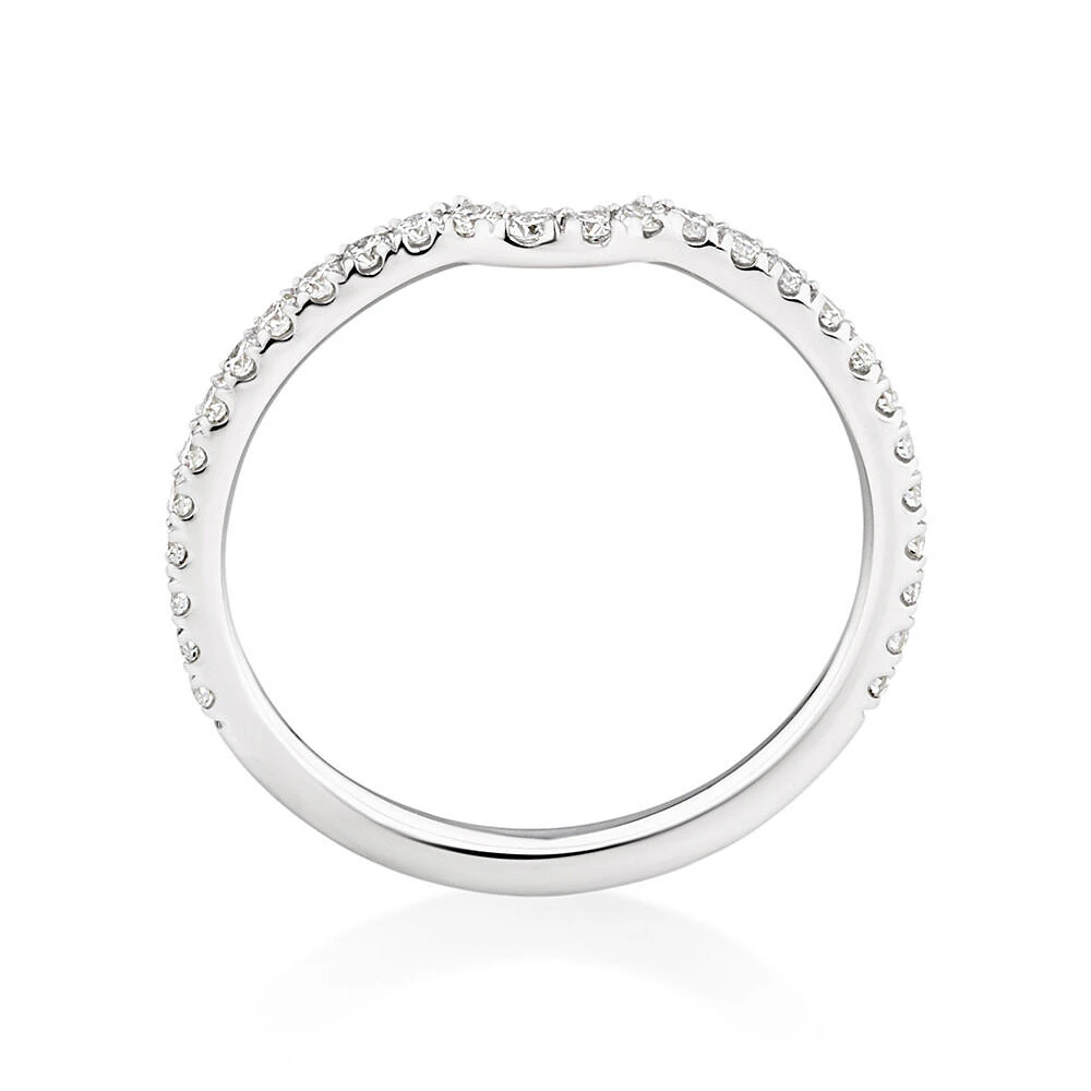 Sir Michael Hill Designer Wedding Band with Carat TW of Diamonds in 18kt White Gold