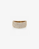 Pave Ring with 1.50 Carat TW of Diamonds in 10kt Yellow Gold