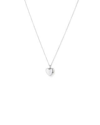 Médaillon Cœur avec Accent de Diamant en Argent Sterling