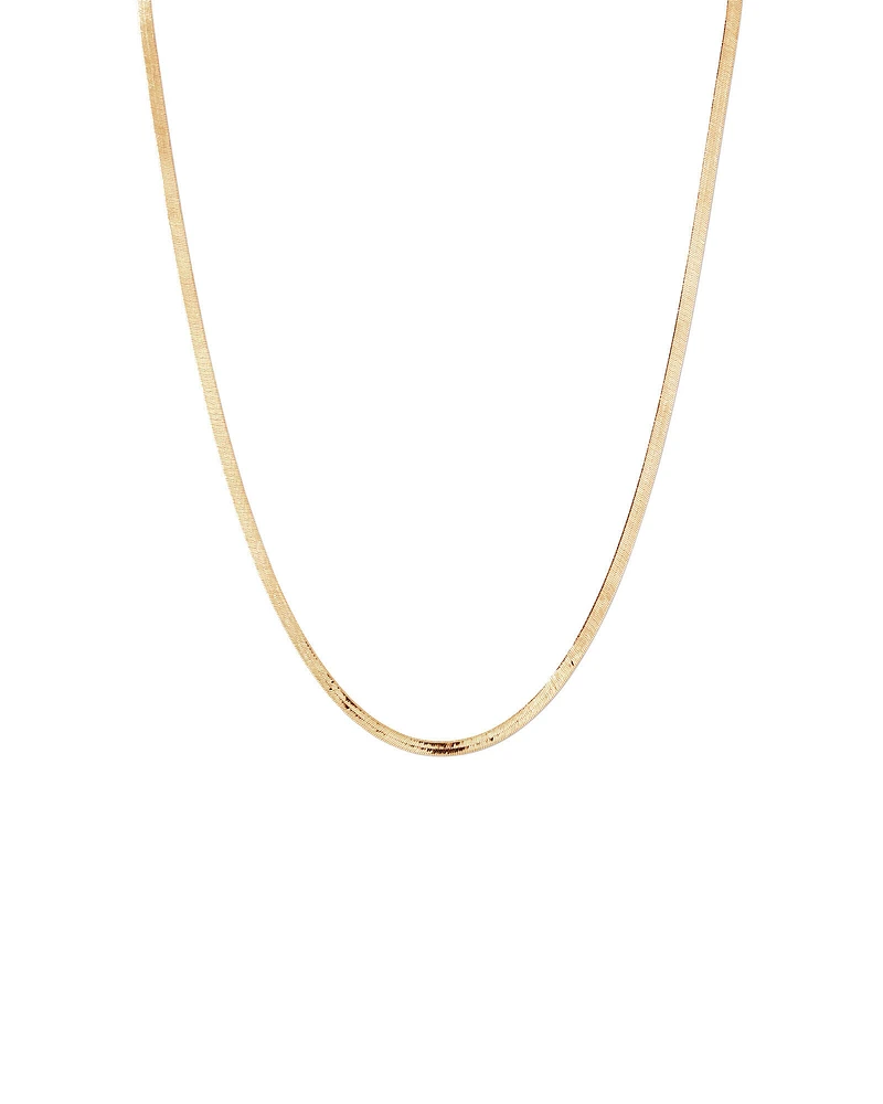 Collier maille serpent 50 cm (20") en or jaune 10 carats