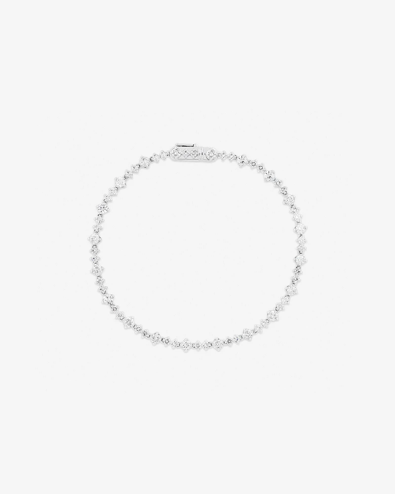 2.79 Carat TW Diamond Tennis Bracelet in 14kt White Gold