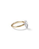 1.25 Carat TW Marquise Laboratory-Grown Diamond Solitaire Engagement Ring in 14kt White Gold