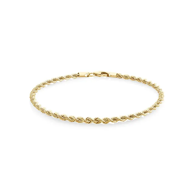 19cm (7.5) 2.5mm-3mm Width Bead Bracelet in 10kt Yellow Gold