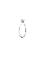 Evermore Certified Solitaire Engagement Ring with a Carat TW Diamond in 14kt White Gold