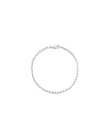 Leaf Link Metal Tennis Bracelet in Sterling Silver