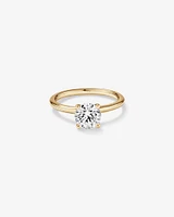Carat TW Round Brilliant Laboratory-Grown Diamond Solitaire Engagement Ring in 14kt Gold