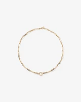 50cm (20") Square Paperclip Open Pendant Chain in 10kt Yellow Gold