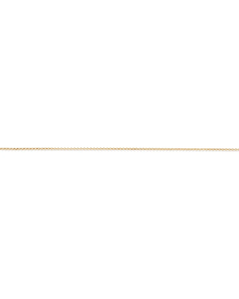 26cm (10.2") 1.7mm Width Belcher Chain Anklet in 10kt Yellow Gold