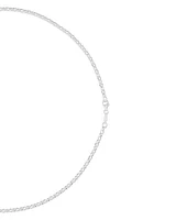 50cm (20") 3mm-3.5mm Width Belcher Chain in Sterling Silver