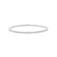 0.68 Carat TW Diamond Row Flex Bangle in 10kt Rose Gold