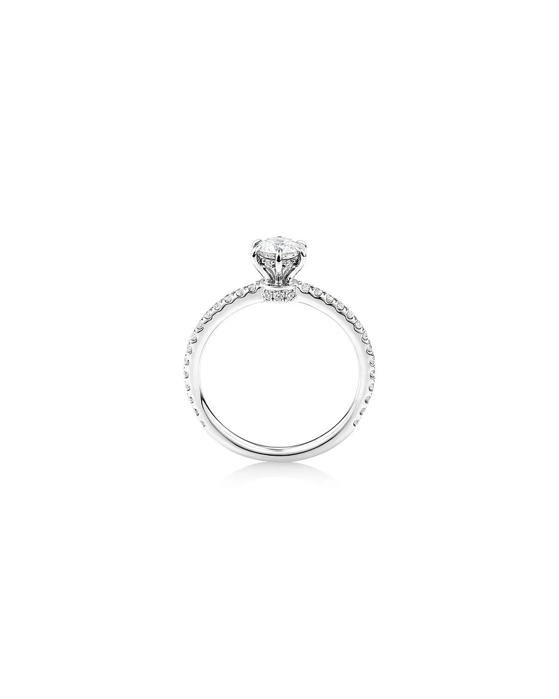 Sir Michael Hill Designer Engagement Ring with Carat TW of Diamonds in 18kt White Gold