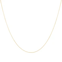45cm (18") 0.8mm Cable Chain in 10kt Yellow Gold