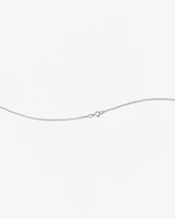 A' Initial necklace with 0.10 Carat TW of Diamonds in 10kt White Gold