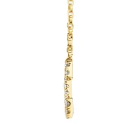 "K" Initial Necklace with 0.10 Carat TW of Diamonds in 10kt Yellow Gold
