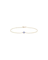 Bracelet with Tanzanite in 10kt Yellow Gold