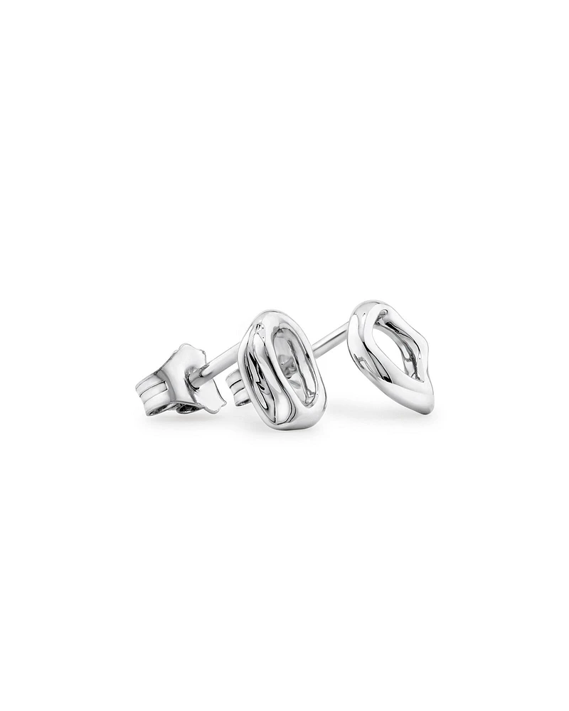 Mini Spirits Bay Stud Earrings in Sterling Silver