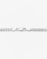 Gourmette en argent sterling de 60 cm, largeur de 4,3 mm