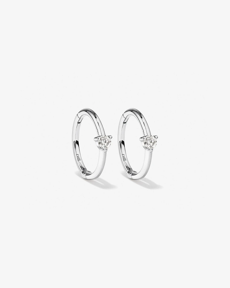 Diamond Accent Sleeper Earrings in 10kt Gold