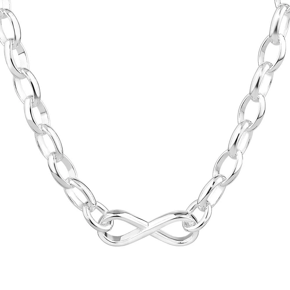 Chaîne Belcher Infinity en Argent Sterling