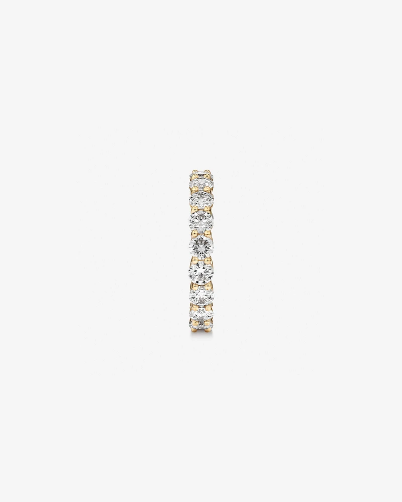 3.00 Carat TW Round Brilliant Laboratory-Grown Diamond Eternity Ring in 14kt Yellow Gold