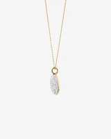 Stardust Pendant with 1.26TW of Diamonds in 10kt Yellow Gold and Rhodium