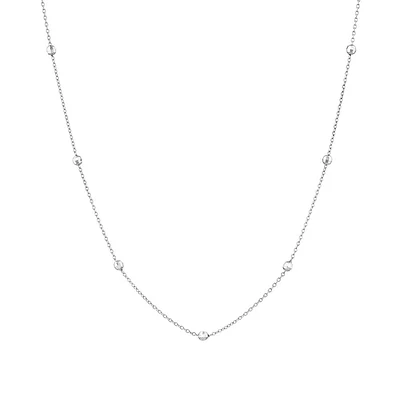 45cm (18") 2mm-2.5mm Width Adjustable Bead Necklace in 10kt Yellow Gold