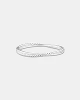 63mm Twist Bangle in Sterling Silver