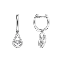 Everlight Earrings with Diamonds in Sterling Silver