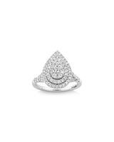 Bridal Set with 1 Carat TW of Diamonds in 14kt White Gold