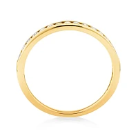 0.25 Carat TW Channel Set Diamond Wedding Ring in 14kt Yellow Gold