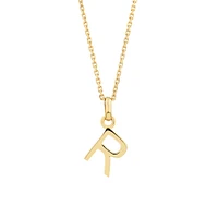 O Initial Pendant in 10kt Yellow Gold