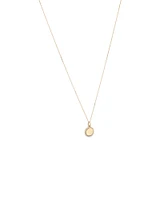 Diamond Outline Circle Pendant in 10kt Yellow Gold