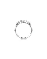 Evermore 5 Stone Wedding Band with 1 Carat TW of Diamonds in 14kt White Gold