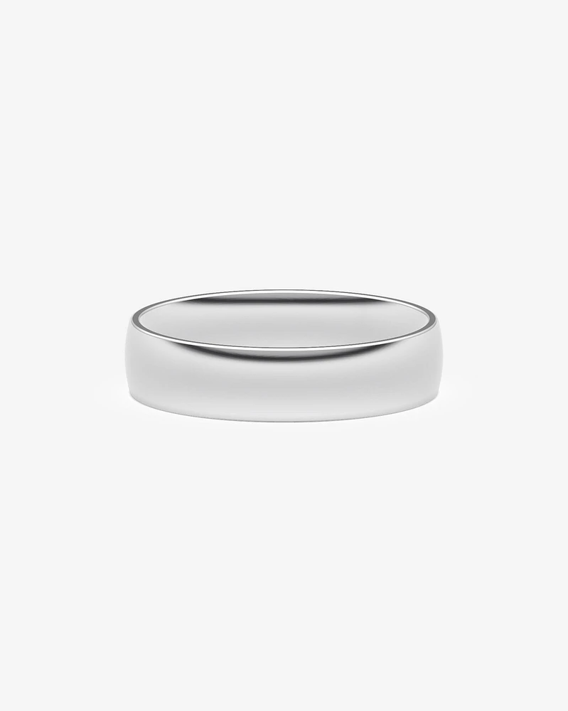 6mm Half Round Polished Wedding Band 10kt Yellow Gold
