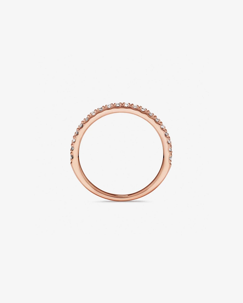 Wedding Band with 0.34 Carat TW of Diamonds in 14kt Rose Gold