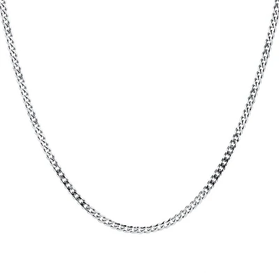 Gourmette en argent sterling de 60 cm, largeur de 4,3 mm