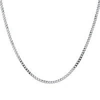 60cm (24") 4.3mm Width Curb Chain in Sterling Silver