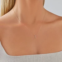 "K" Initial Necklace with 0.10 Carat TW of Diamonds in 10kt Yellow Gold