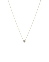 Trio Pendant with .09 Carat TW Diamonds in Sterling Silver and 10kt Yellow gold