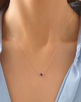 Necklace with Amethyst in 10kt Yellow Gold