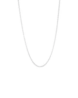 50cm (20") 3mm-3.5mm Width Belcher Chain in Sterling Silver