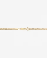 45cm (18") Double Curb Chain in 10kt Yellow Gold