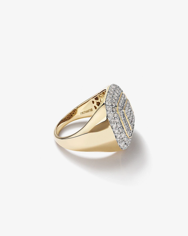 Bague avec 2 Carat TW de Diamants en Or Jaune 10kt