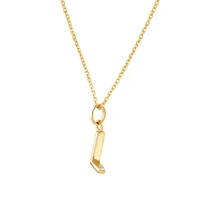 O Initial Pendant in 10kt Yellow Gold